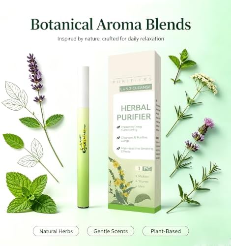 Mullein Herbal Aroma Stick-Natural Essential Oil Nasal Inhaler — 사진 5