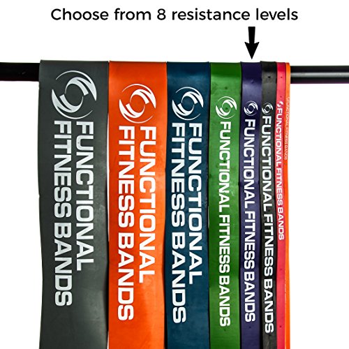 Pull up Band - #4 - 40 - 80 lbs. (18 - 36 kg) Resistance with Free GWP - Resistance. For Assisted Pull-Ups Muscle Ups Calisthenics CrossFit