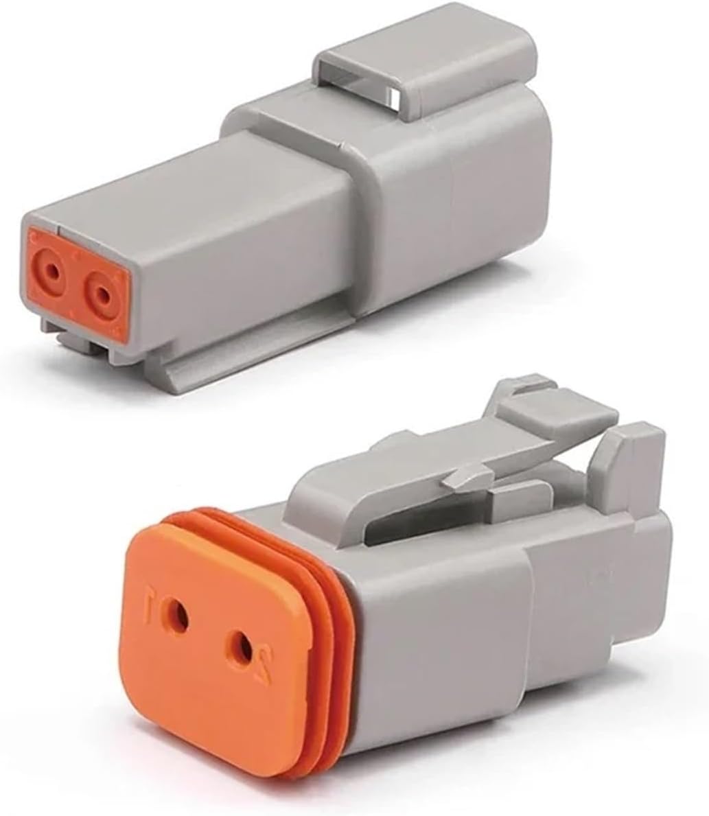 5/10/100 Sets DEUTSCH Connector DT/DTM/DTP/DT15/DT13 deutch connector male DT06-2S waterproof connector DT04-2P female plug(DT,5 SETS_6P)