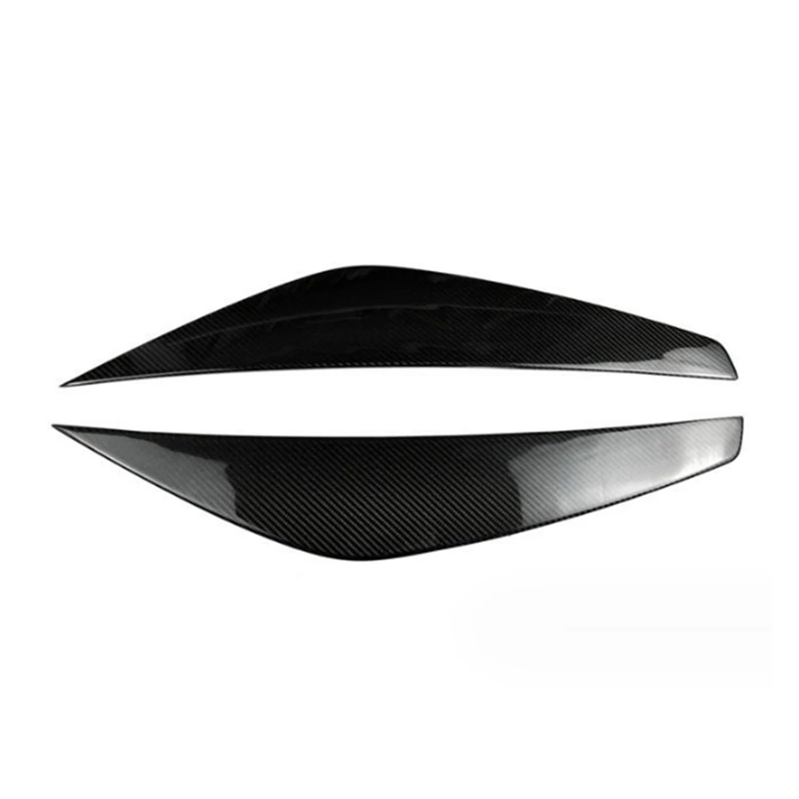 Compatible with Ford Escape Kuga Maverick 2017-2020 Front Headlight Lamp Cover Strip Eyebrow Trim Sticker Real Carbon Fiber Accessories