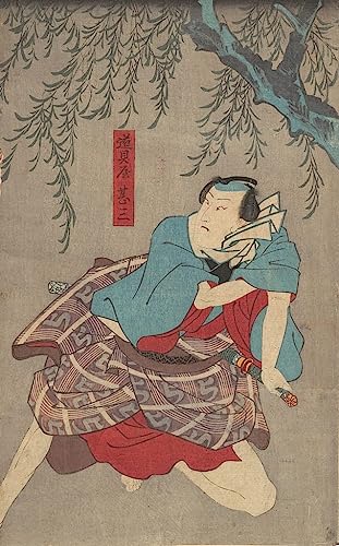 Pintura famosa de Utagawa Kunisada para dar un estilo vintage sofisticado al dormitorio