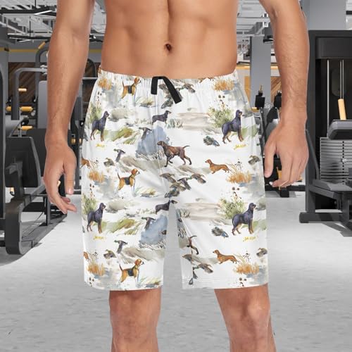 visesunny Men’s Pajama Shorts Soft Breath Sleep Shorts Summer Comfy Lounge Pajama Bottoms with Pockets S-XXL3