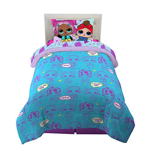 Franco Kids Bedding Super Soft Microfiber Comforter And Sheet Set, 4 Piece Twin Size, Lol Surprise #TOP1