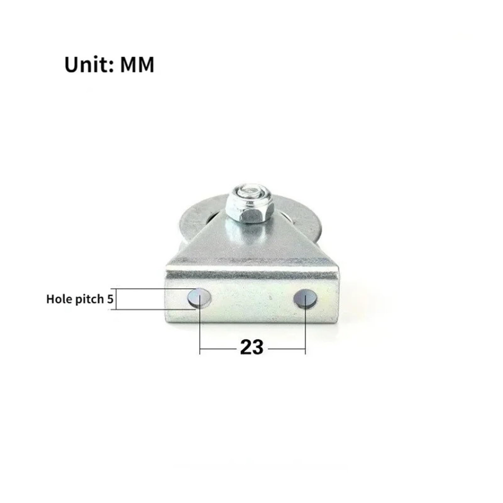 Edelstahl-Riemenscheibensystem, Schiebetür-Führungsrad mit U-Kugellager, 6 x 33 x 8 mm, robuste, silberfarbene Metallseilrolle für glatte und lange Haltbarkeit