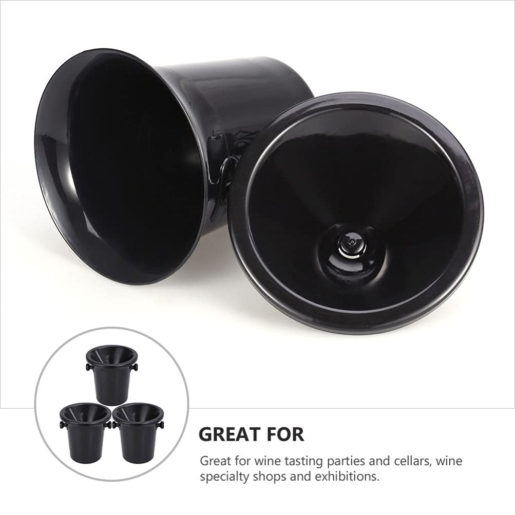 Lot De 3 Crachoirs à Vin Plastique - Seau à Glace Et Dégustation - Pour Fêtes Et Dégustations Professionnelles