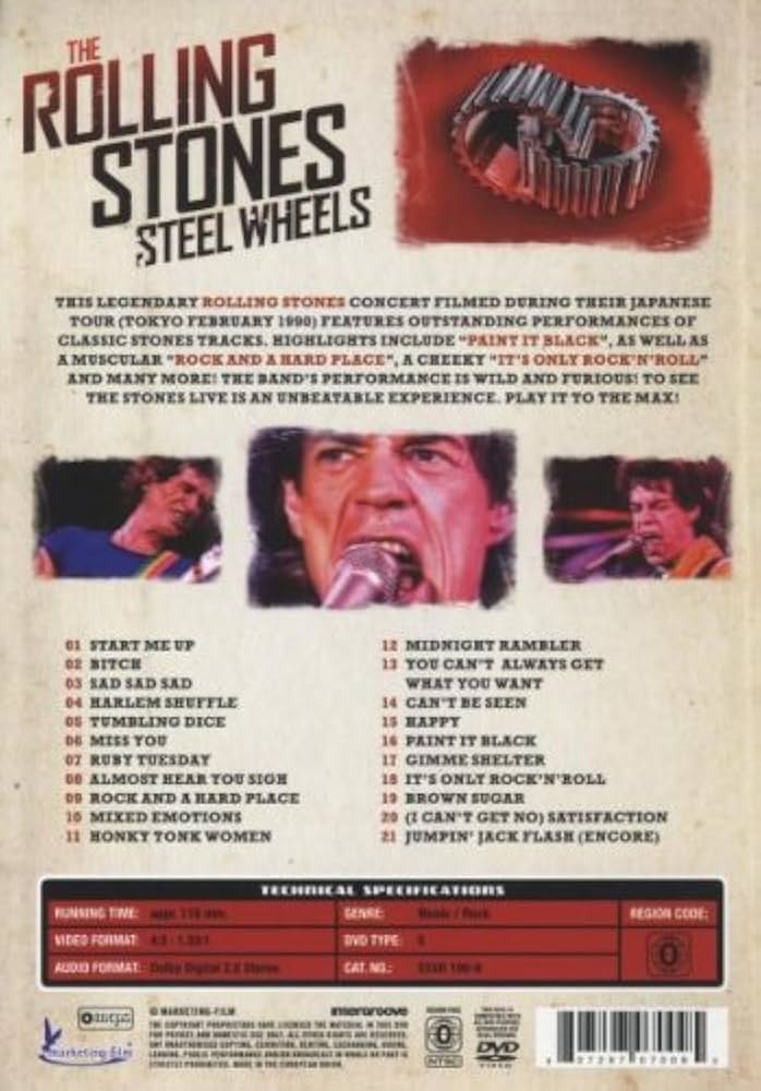 Amazon.co.jp: Steel Wheels [DVD] [Import] : Rolling Stones: DVD