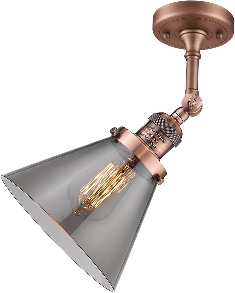 Innovations Lighting 203-AC-G43 1 Light Sconce, Antique Copper