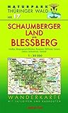  Wanderkarte Schaumberger Land und Bleßberg: Mit Schalkau, Mengersgereuth-Hämmern, Effelder-Rauenstein, Waffenrod, Steinach, Limbach, Sachsenbrunn, ... Maßstab 1:30.000. (Naturpark Thüringer Wald)