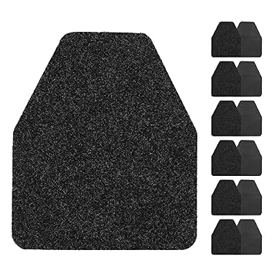 Houseables Urinal Mats, Floor Pads, 12 Pack, 17.25" x 20.5", Black, Blue, Homeplate, Polypropylene Fibers, Disposable, Splash Mat, Pee Pad, for Men’s Bathroom, Urine, Restroom, Eliminating Odor