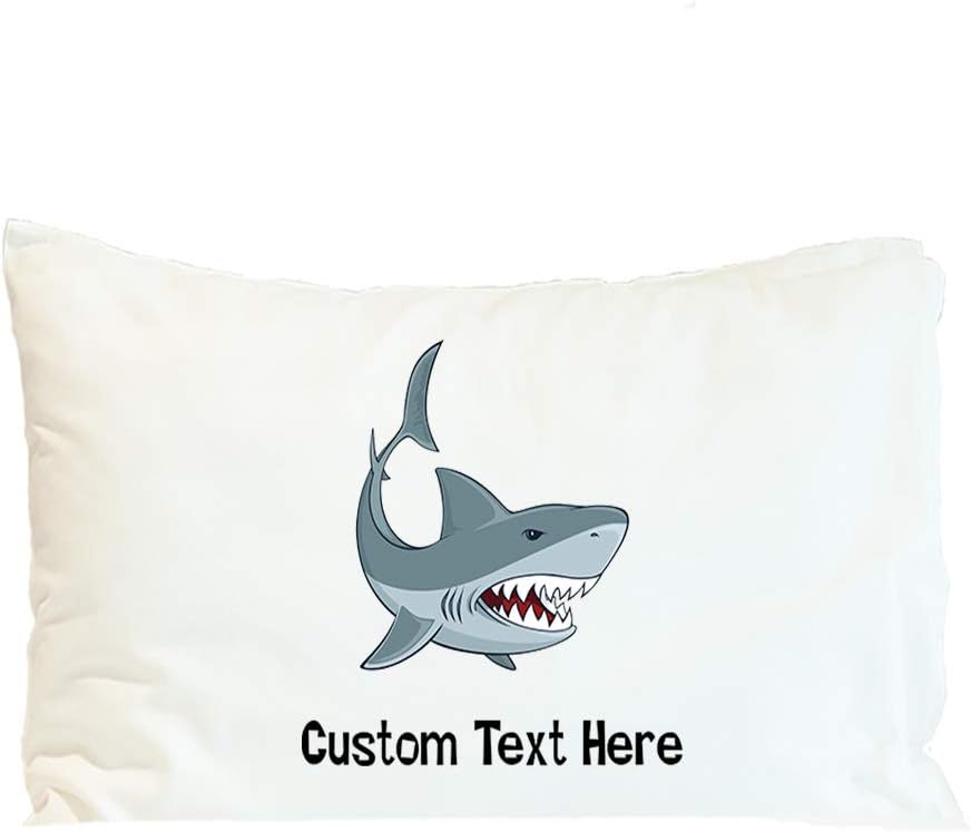 Style In Print Custom Pillow Case Shark Animals Polyester Home Decor Bed Pillow Covers Personalized Text Here 30x20 Inches
