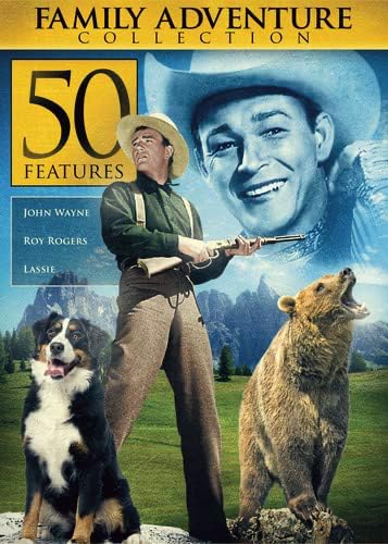 50 Family Movie Collection: The Best Adventures of John Wayne, Roy Rogers, Lassie & More [DVD Limited Edition Box Set]