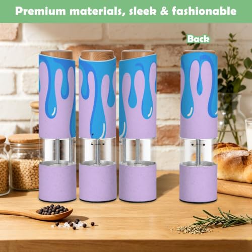 Molinillo de pimienta recargable a batería con grosor ajustable y luz LED integrada 8