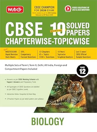 MTG CBSE 10 Years (2025-2016) Chapterwise Topicwise Solved Papers...