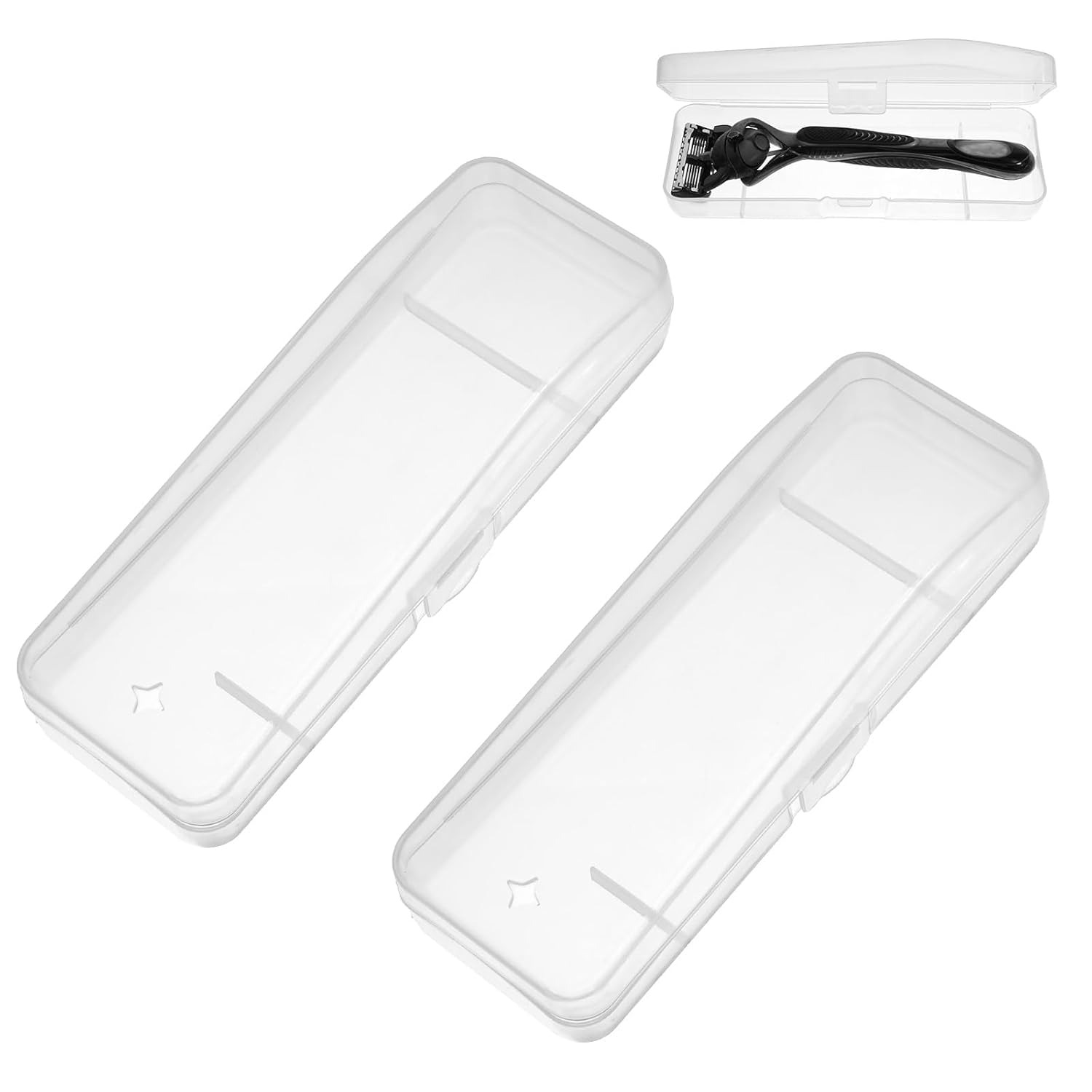 2 Pack Razor Case, Travel Razor Case, Portable Cover for Travel Storage and Organization