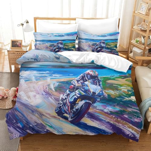 Duvet cover set tour Eiffel 140x200 lit simple fermeture éclair cachée