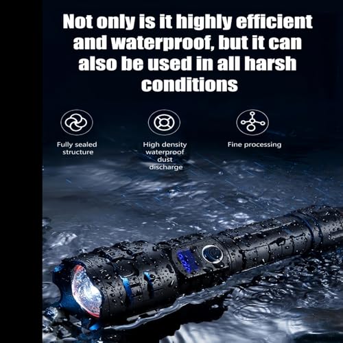Lampe torche à écran LED haute performance avec finition étanche IP67