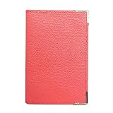 Charmoni - Porte Carte crédit - Etui Passe Navigo - Ticket Bus Métro - Compact et Pratique - en Cuir Véritable (Rose Bonbon)