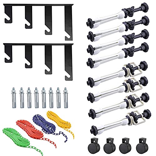 Photography Backdrop Wall Mount Roller System 4 Support Rollers, Manual