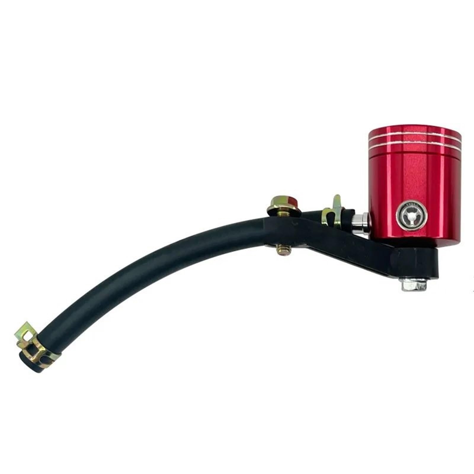 Hoqcszfup Red Motorbike Brake Levers Motorcycle Modified Cnc Aluminum Oil Pot Metal Brake Clutch Master Cylinder Fluid Reservoir Tank Fuel Cup Tank(Red)