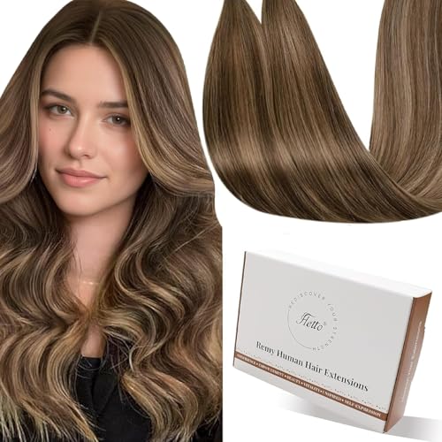 Hetto K Tip Hair Extensions Real Human Hair Balayage Ash