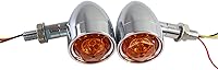 Vista 4 de FATECIM Luces intermitentes LED personalizadas para motocicleta, 2 unidades, con luces de correr/frenado, indicadores de alta resistencia, luces