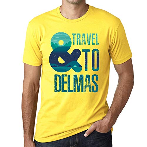 T-shirt Homme Voyage à Delmas en coton éco-responsable style vintage