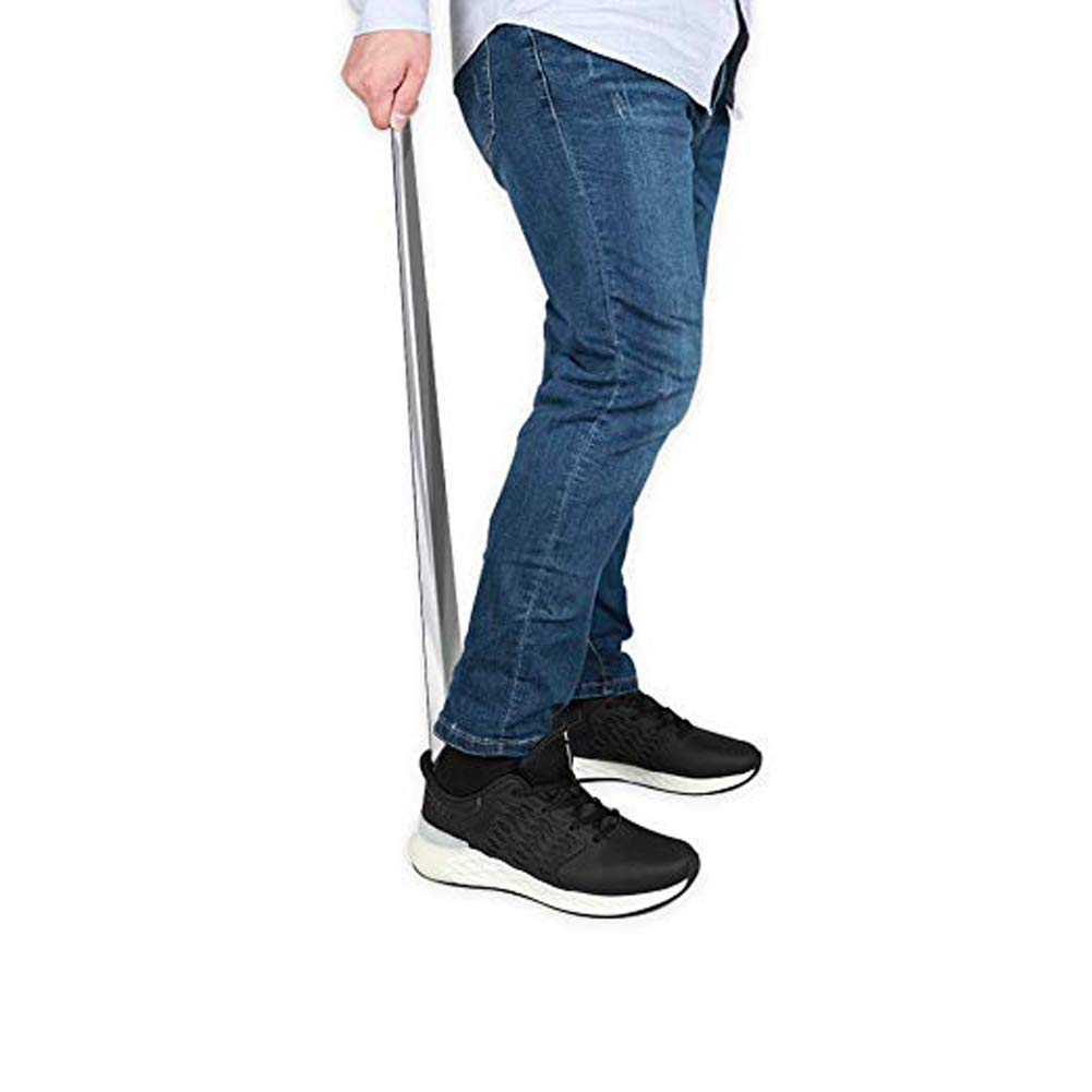 HMTE Calzador de 31,5 Pulgadas para Hombres, Mujeres, niños y Ancianos Calzador de Metal con Mango Largo (B 80CM/31,5 Pulgadas)