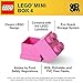 Room Copenhagen, LEGO Mini Box - 1.8 x 1.8 x 1.7 in - Brick 4, Bright Pink