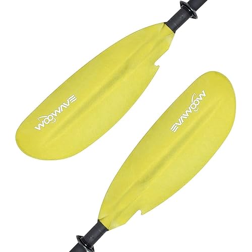 Kayak Paddles Adjustable 91.3 inch/231cm Aluminum Shaft and Reinforced Fiberglass Blades,Lightweight Kayak Paddle for Kayaking Boating Oar with a Premium Paddle Leash