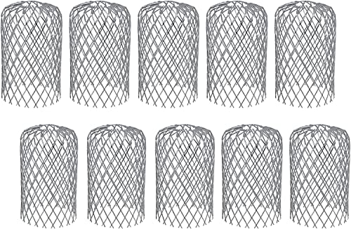 PetierWeit Rinnensieb Metall, 10 Stück Fallrohrschutz Aluminium Dachrinnenschutz, 8,3 cm Dachrinnensieb, Laubschutz Dachrinne zur Verhinderung von Verstopfung von Abwasserrohren Cover