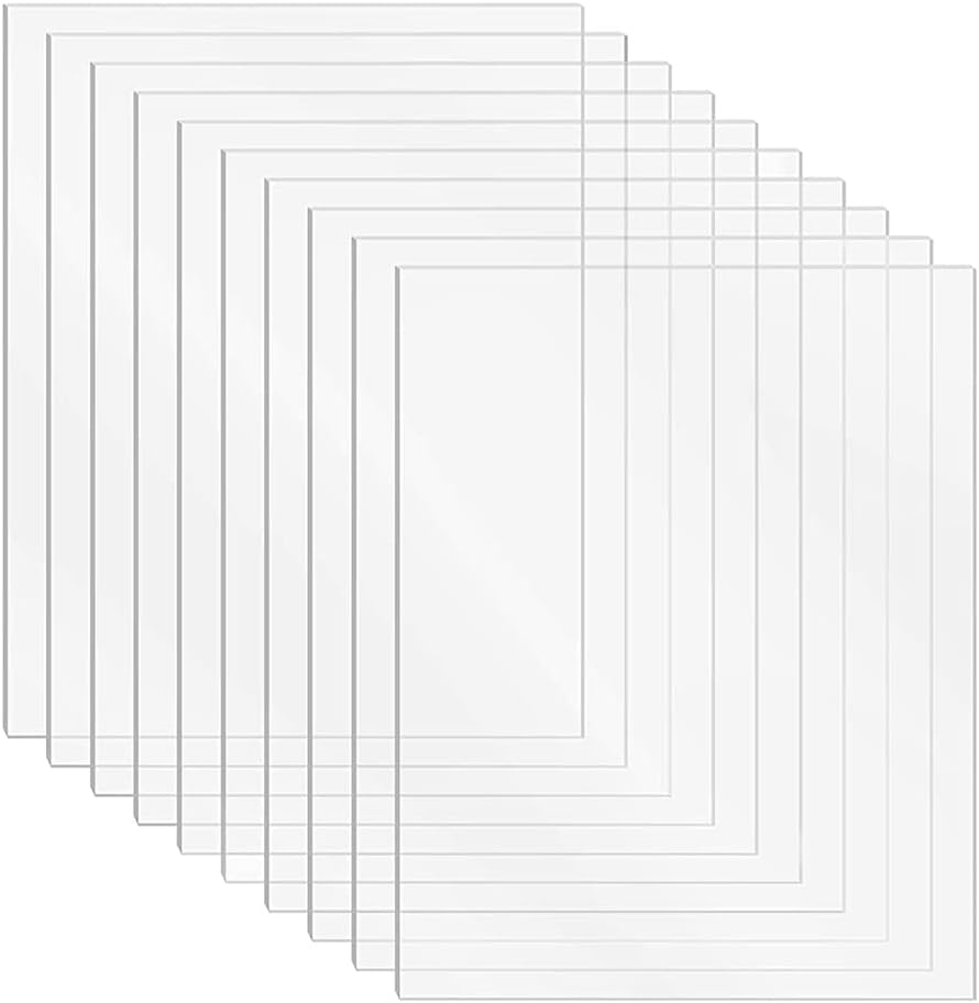 0.5mm A4 Clear PETG Sheet 297mm x 210mm Clear Plastic Sheet Dolls