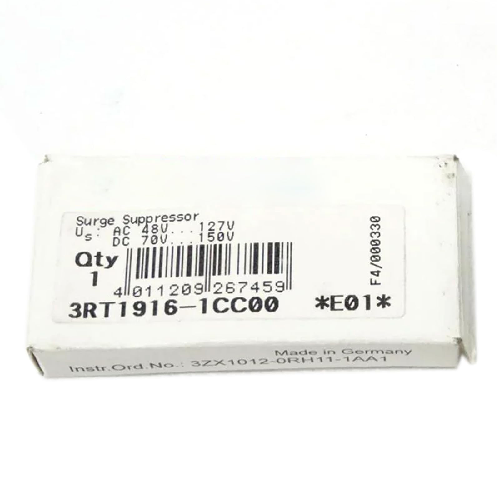 3RT1916-1CC00 bloc limiteur de surtension scellé boîte
