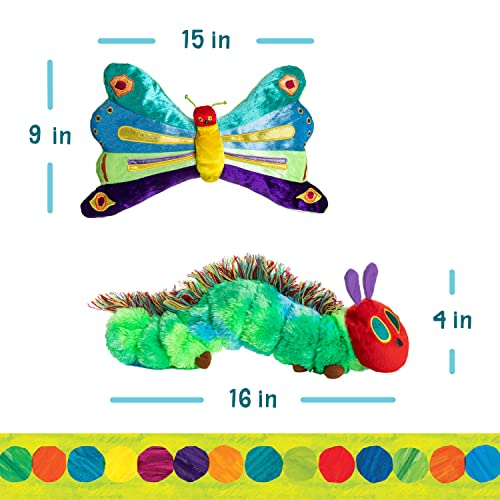 Kids Preferred World Of Eric Carle, The Very Hungry Caterpillar Butterfly Reversible Stuffed Animal Plush Toy, 16",Green #TOP4