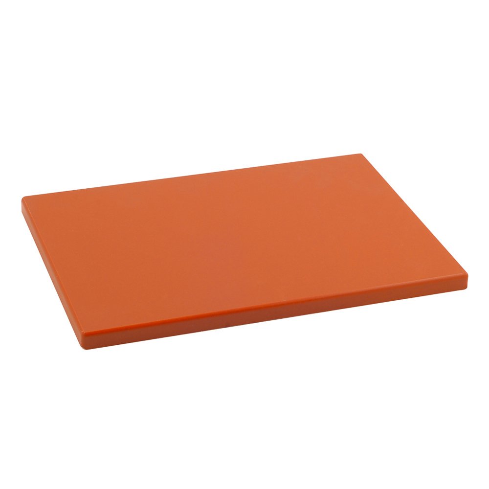 Metaltex - Professional Kitchen Cutting Board, Polyethylene, Tangerine, 33 x 23 x 1.5 cm