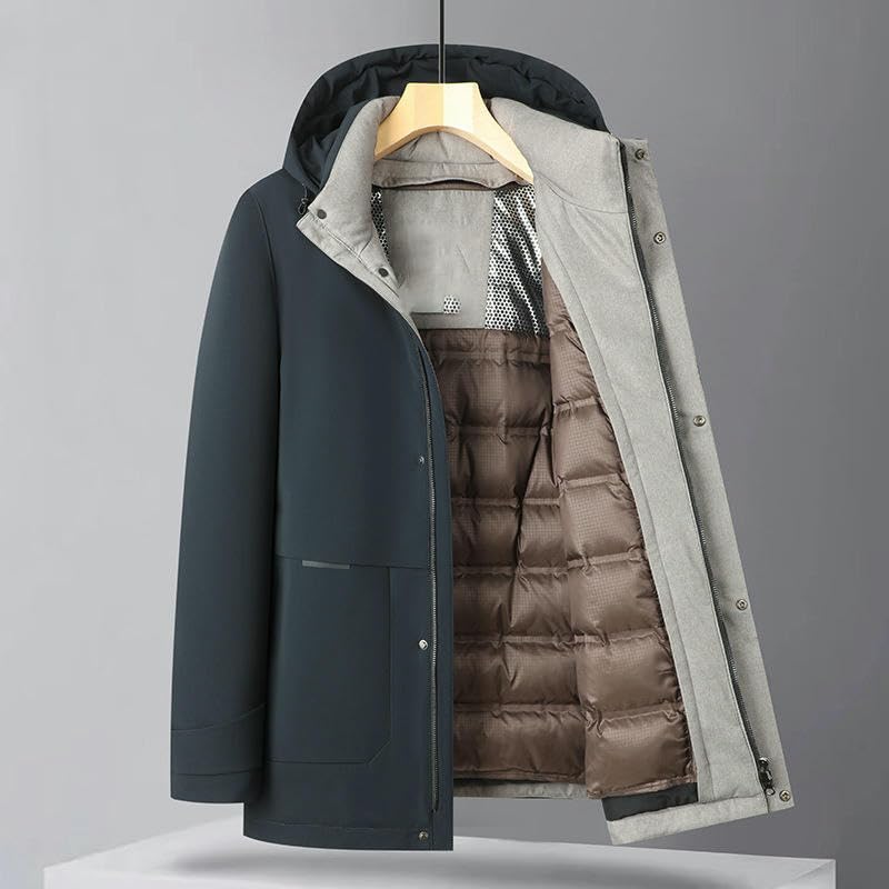Chaqueta de invierno con forro premium y capucha desmontable estructurada 6