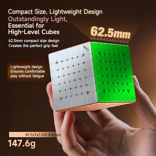 Speed Cube 7x7 UV Magnetic stickerless 62.5mm cube de compétition
