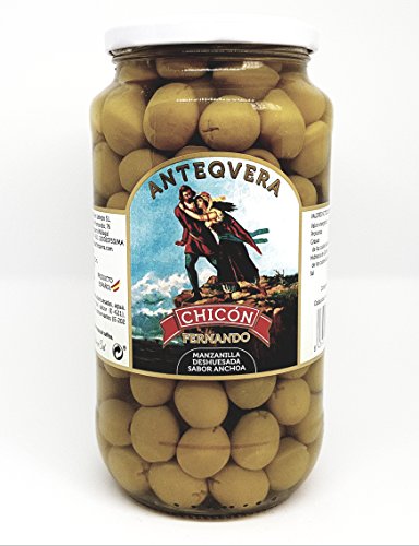 2 X 450 gr ACEITUNAS MANZANILLA DESHUESADA SABOR ANCHOA - CHICON