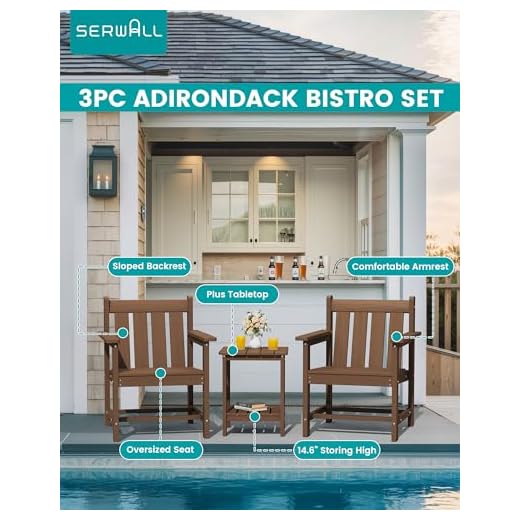 3-Piece Outdoor Patio Bistro Set