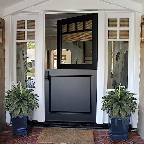 Congfuhepmui Artificial Ferns For Outdoors & Indoors 33" Spread, 2 Stems Large Fake Boston Fern Silk Greenery Plants For Porch Home Windowsill Planters Garden Decor #TOP2