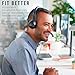 Logitech H390 Wired Headset for PC/Laptop, Stereo Headphones with Noise Cancelling Microphone, USB-A, in-Line Controls, Works with Chromebook - Black