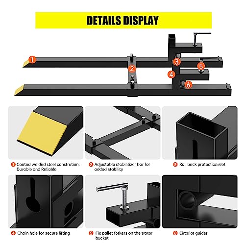 image for GarveeLife Pallet Forks 60