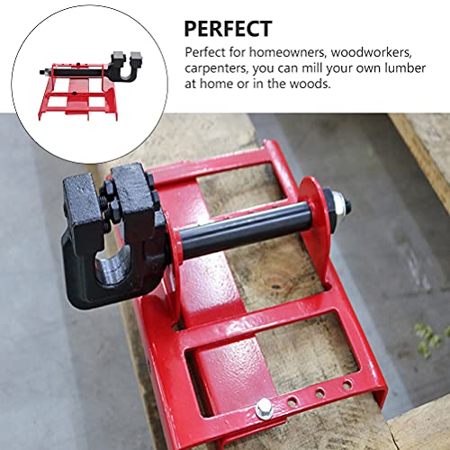 Ferramenta durável, 1 conjunto de mini motosserra vertical, guia de corte de madeira, suporte de cor