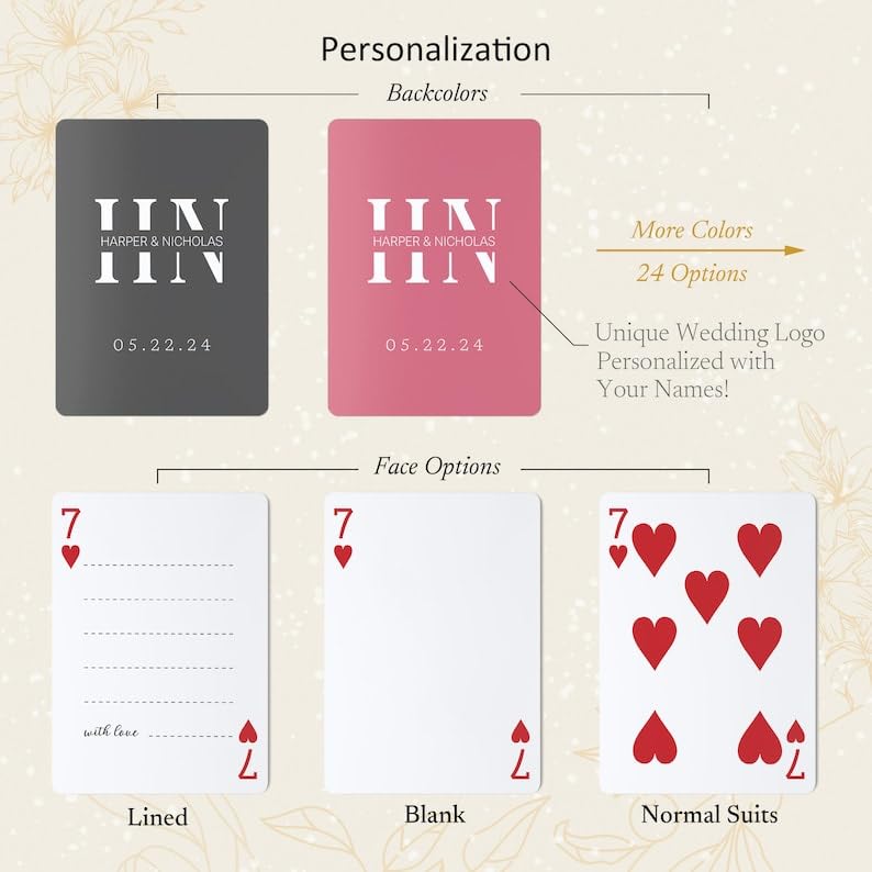 Baraja de Poker Personalizada con Iniciales en Caja miniatura 5