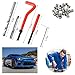 Ywdiml 15PCS M10 x 1.0mm Car Thread Repair Insert Kit, Stainless Steel Vehicle Helicoil Thread Repair Kit Compatible Hand Tool Set, Auto Repairing Accessories, Universal for SUV RV Truck