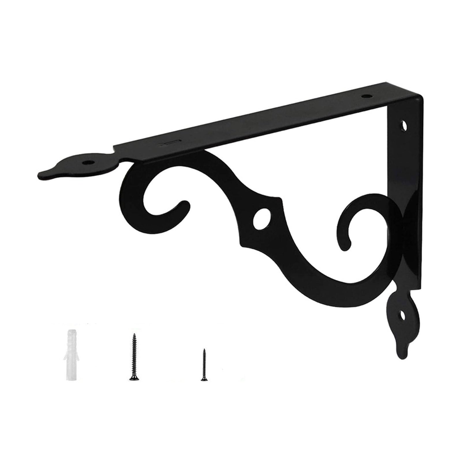 Luocute 10pcs Staffe per Mensole in Ferro di L per Carichi Pesanti