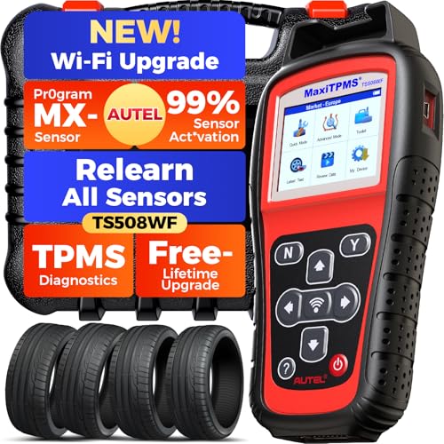 Autel MaxiTPMS TS508WF TPMS Programmiertool 2026 WiFi Ver.von TS408S TS501Pro TS508 Programm Autel MX-Sensor Zurücksetzen/Lernen/Aktivieren Alle RDKS Sensoren TPMS Scan-Werkzeug DTCs Lesen/Löschen
