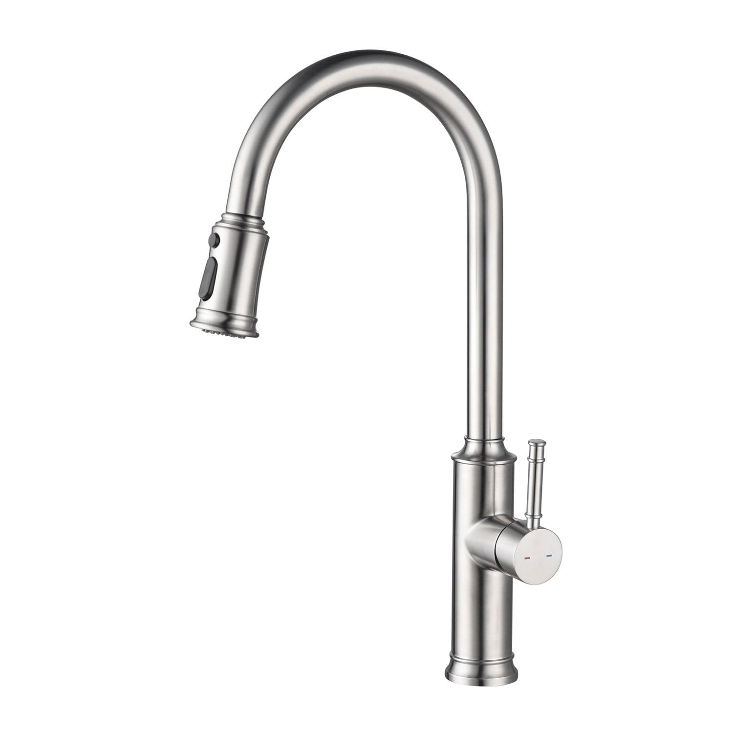COSZWQDP Enhance Kitchen Efficiency with Pull Down Faucet Three Water Settings for Versatile Use High-Arc Design for Convenience
