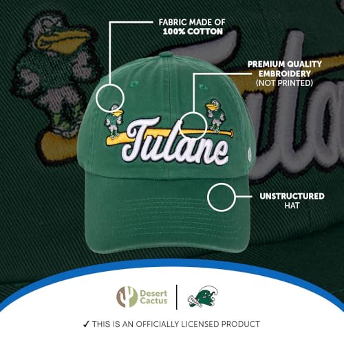 Desert Cactus Tulane University Baseball Hat miniatura 4