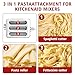 3-in-1 Metal Pasta Maker Attachment, Compatible with All KitchenAid Stand Mixers, Includes Pasta Roller, Fettuccine Cutter, and Spaghetti Cutter, Make Fresh Homemade Pasta with Ease