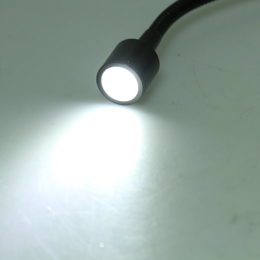 Almencla 12v 1w LED Spot Lecture Liseuse Commutateur Camping Car Bateau Lumière Camping Car
